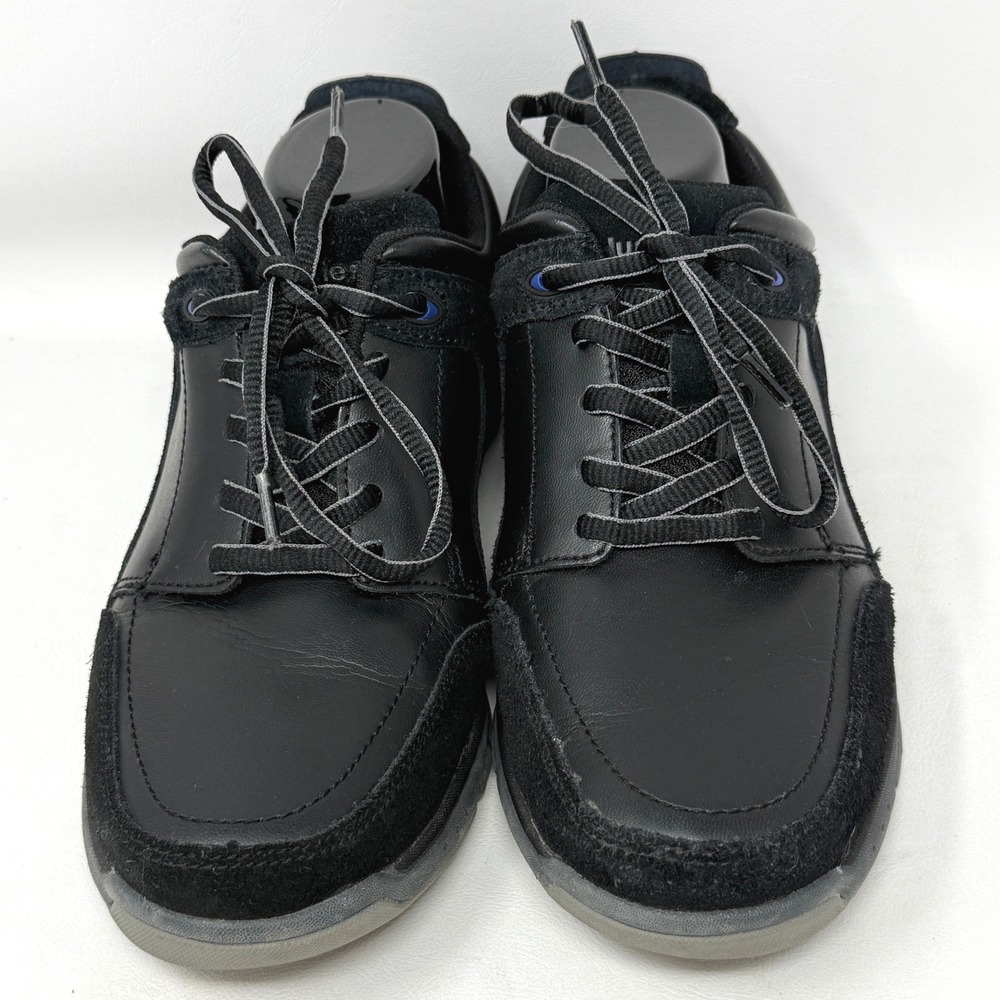 Hush Puppies Origin Oxford Shoe Mens 8.5 EW Extra Wide Black Leather Casual